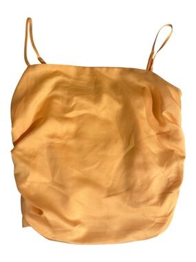 Dynamite orange satin cropped camisole size medium